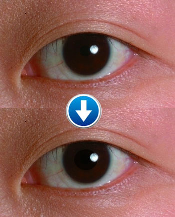 Zwarte ogen Perspectief contactlenzen